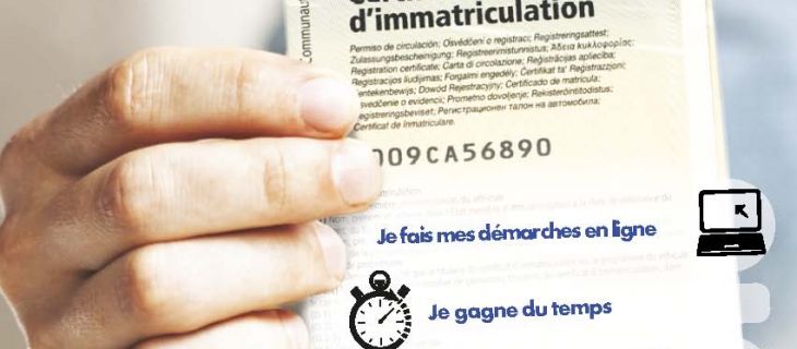Demande de certificat d'immatriculation (ex-carte grise) ou changement d'adresse